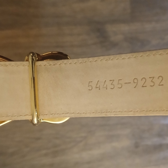 Vintage Escada Gold Buckle Exotic Belt. Made in Italy - Picture 13 of 16